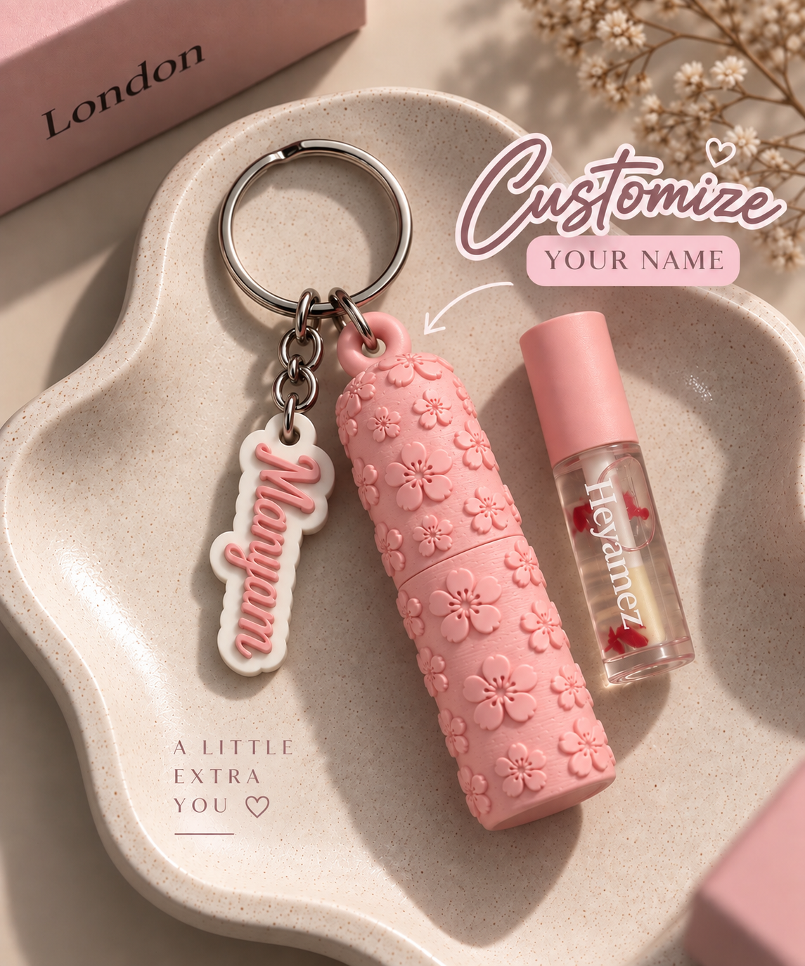  Lipstick Bag Charm+free Gloss